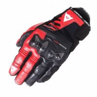 Dainese REACTO CARBON  SHORT sportovní rukavice černé/červené vel.L